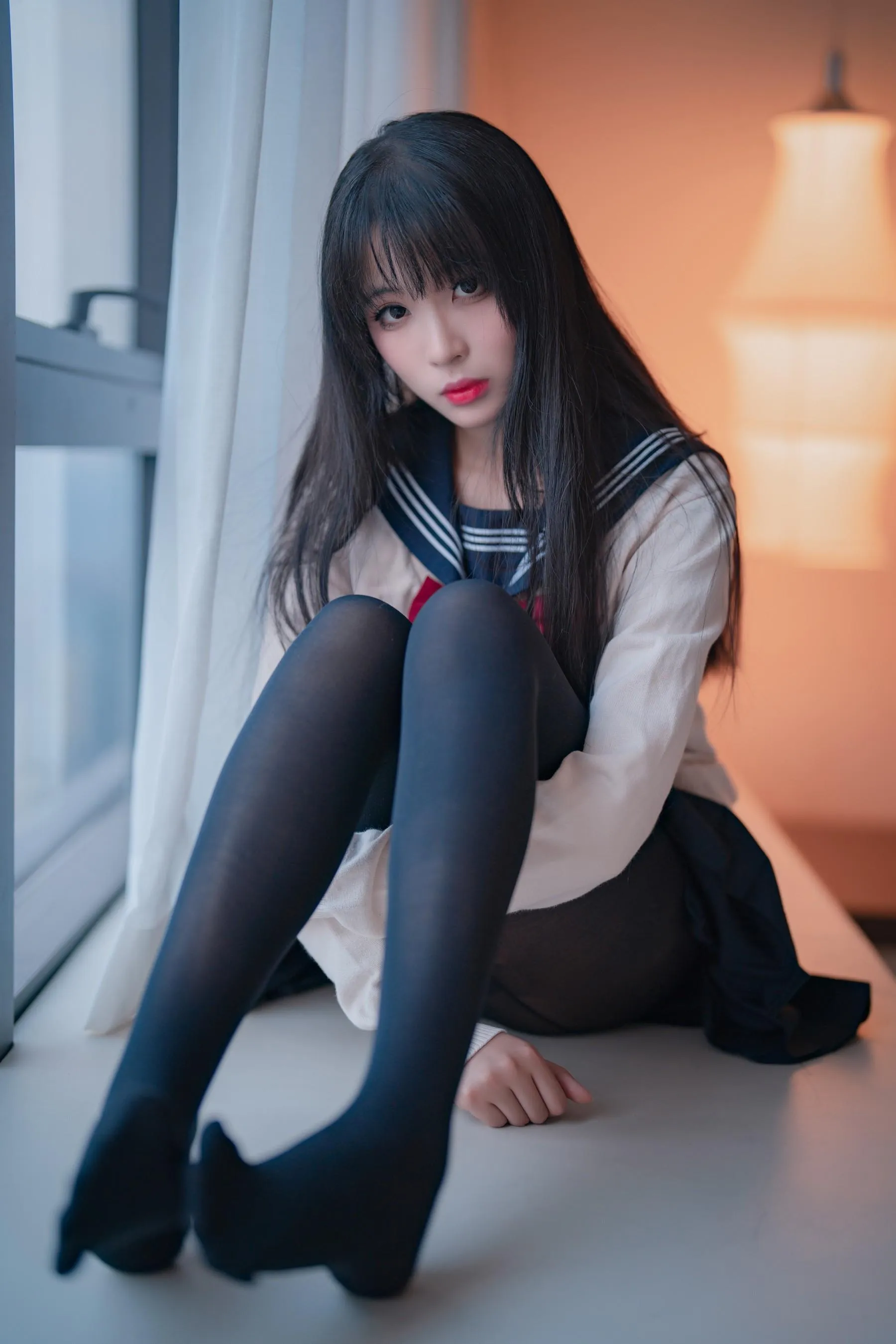 轩萧学姐 – NO.42 JK厚裤袜-写真 [33P]插图9
